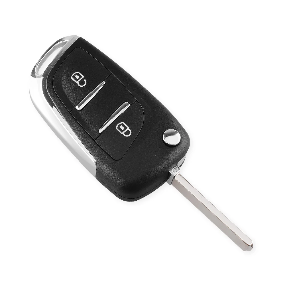 Раскладной чехол KEYYOU с 2 кнопками для Peugeot 207 307 308 407 807 бесплатная доставка|case for|case