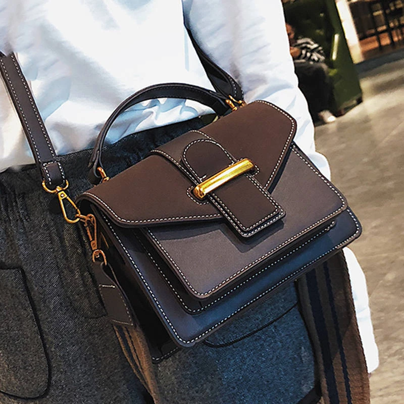 

Сумка на плечо Женская однотонная, Дизайнерская кожаная сумочка-мессенджер через плечо, роскошный саквояж кросс-боди, лето