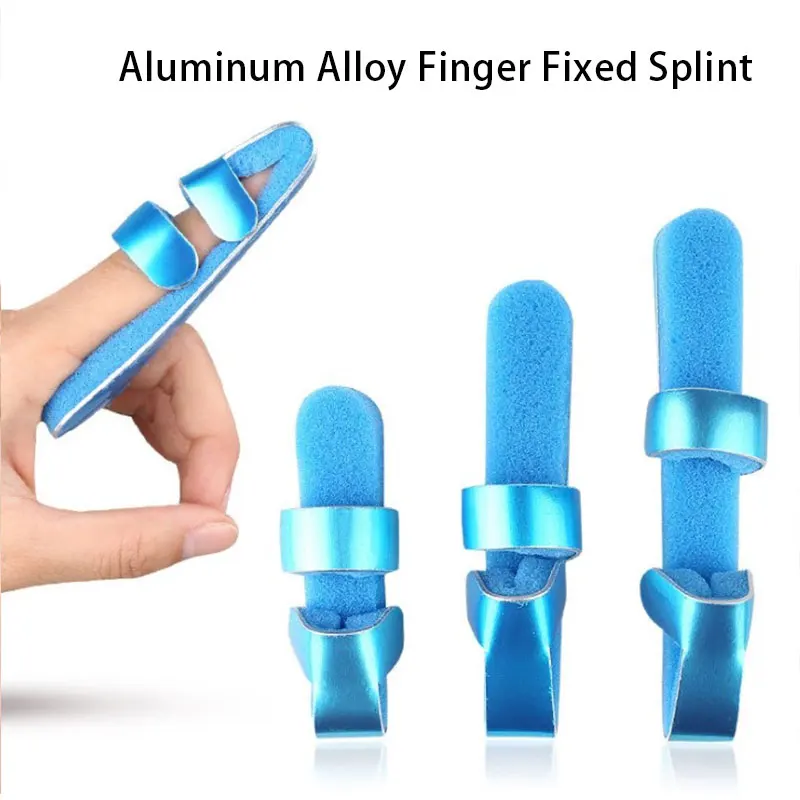 

S/M/L Finger Fixing Splint Fixing Support Aluminum Alloy Sponge Adjustable Finger 1 Pcs