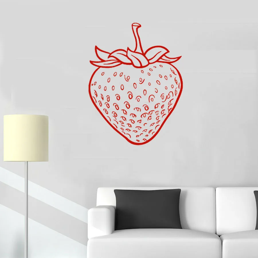

Strawberry Fruits Wall Sticker Home Decor Kids Children Room Decoration Vinyl Art Murals Bedroom Wall Decals Nursery Wallpaper