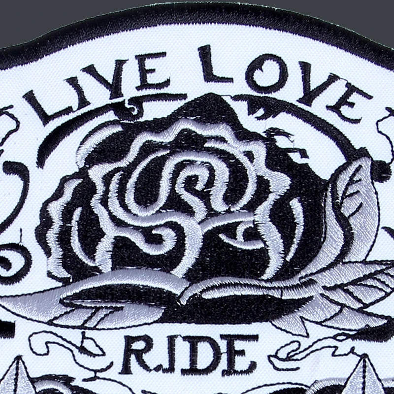 Нашивки с вышивкой Улыбающийся череп 10 дюймов жилет для езды на мотоцикле