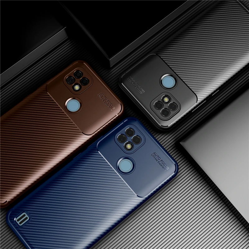 for oppo realme c21 case bumper anti knock silicon carbon fiber back cover for oppo realme c21 case for realme c21 c 21 6 5 inch free global shipping