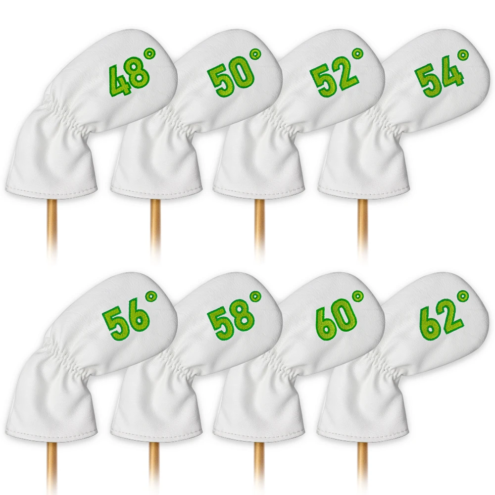 

Golf Iron Wedge Covers Headcovers 48-62 Golf Club Protector with Degree Tag 1PCS