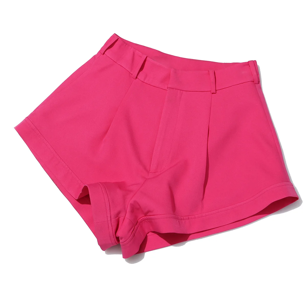 DEAT Women Rose Red Brief Temperament Wide Leg Shorts New High Waist Loose Fit Trousers Fashion Tide Spring Summer 2020 1T663 | Женская