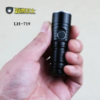 lh 719 mini flashlight xml q5 rechargeable portable super bright led small hand lamp flashing light fishing light