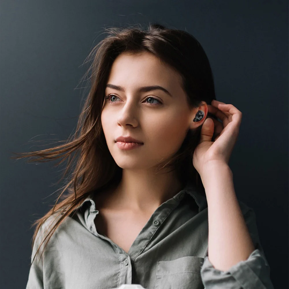 Наушники-вкладыши настоящие беспроводные наушники Bluetooth A6 TWS 5 0 стереогарнитура с