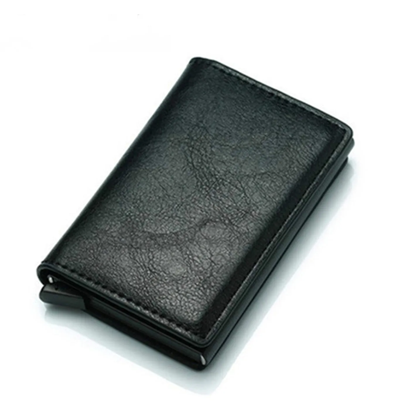 Мужской винтажный держатель для кредитных карт блокирующий Rfid кошелек кожаный