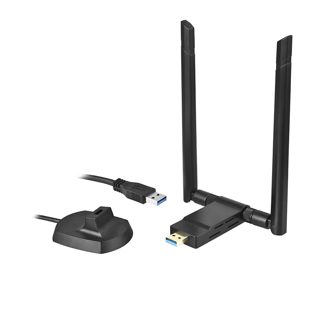 Wireless Accessories Transmitter 2.4G 5G 1200Mpbs Antenna Wifi Dongle USB3.0 Receiver Adapter Network Cards High Speed Computer |