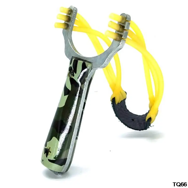 Brand new High Quality Slingshot Shooting Hunting Slingshot Three Card Six-strand Steel Slingshot Outdoor Slingshot 1pc