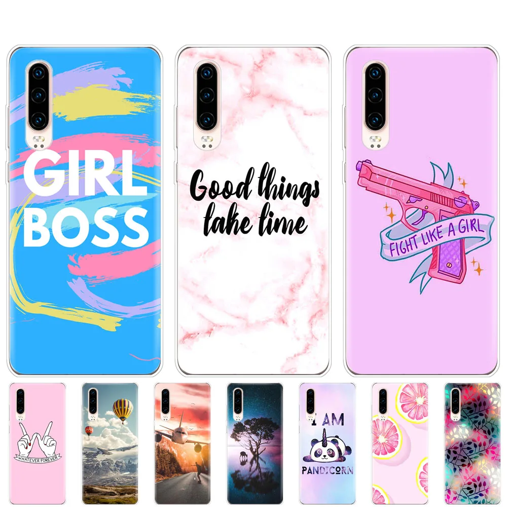 Чехол для Huawei P30 Pro чехол P30Pro силиконовый из ТПУ телефона телефон с фонариком 30