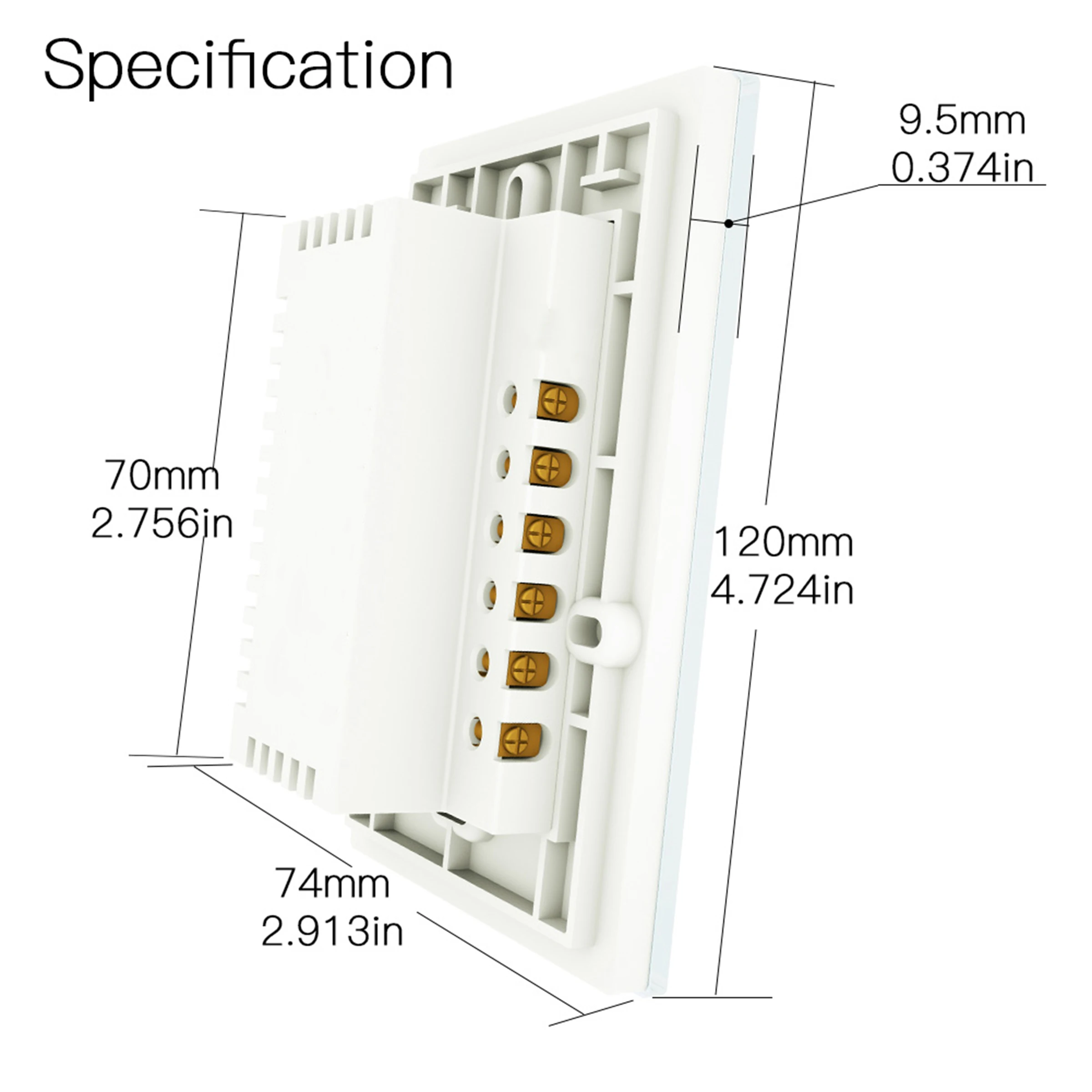 Smart Wifi Touch Switch No Neutral Wire Required Smart Home RF433 Tuya App Wireless Remote Light Switch US170-240V Support Alexa