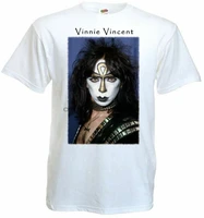 vinnie vincent t shirt white all sizes s 5xl