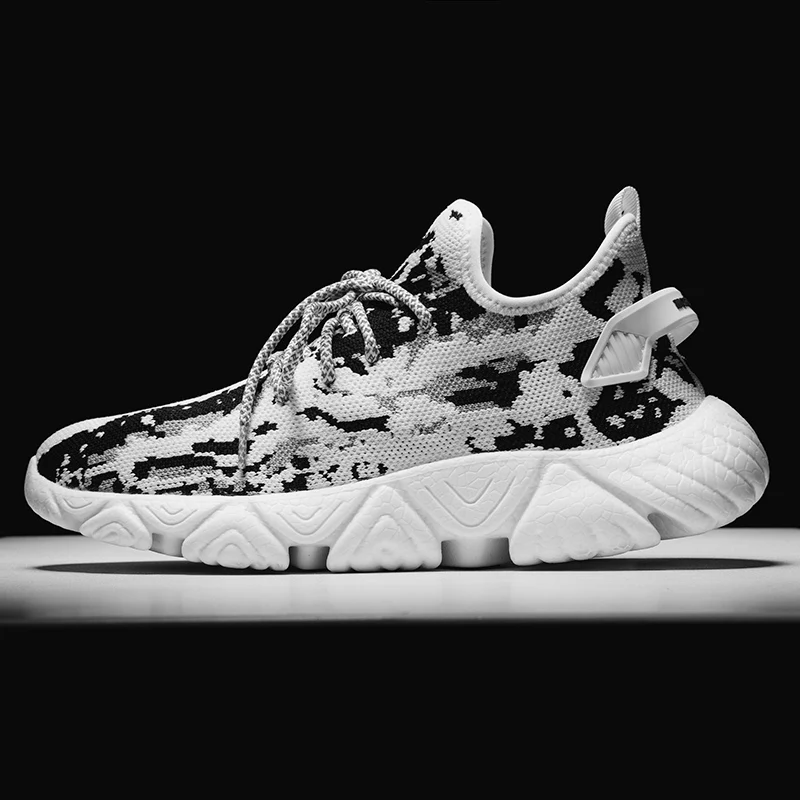 Breathable Work Shoes Men's Breathable Sneakers Shoes Men Lightweight For White Summer Casual Fashion Light Running