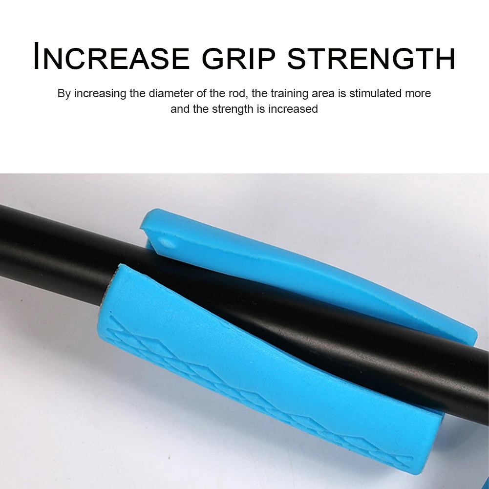 

1 PC Thick Dumbbell Fat Barbell Grips Bar Handle Pull Up Weightlifting Support Silicon Anti-Slip Protect Pad For Body Building