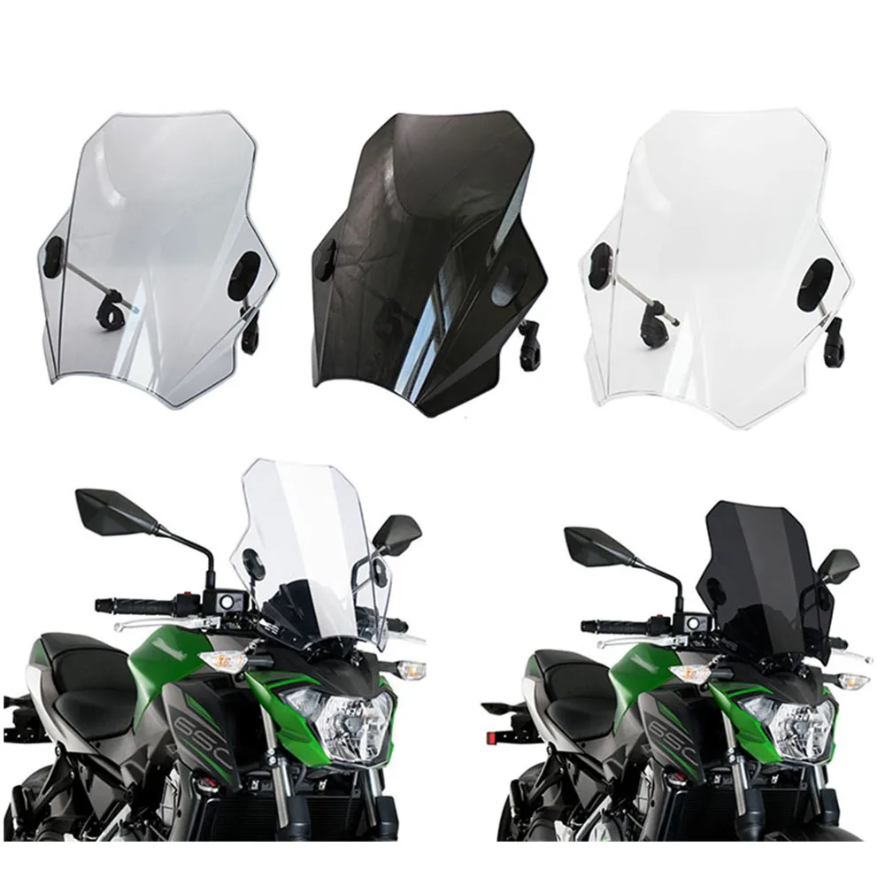 Регулируемое ветровое стекло для Мотоцикла BMW G310R R1150 F800R KAWASAKI Z650 Z900 Z1000 Z800 Z750 Z250 Z300