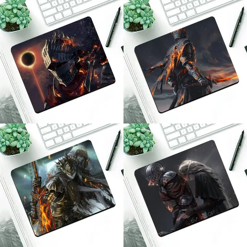 

Anime Dark Soul DIY Design Pattern Game mousepad Small Pads Rubber Mouse Mat MousePad Desk Gaming Mousepad Cup Mat