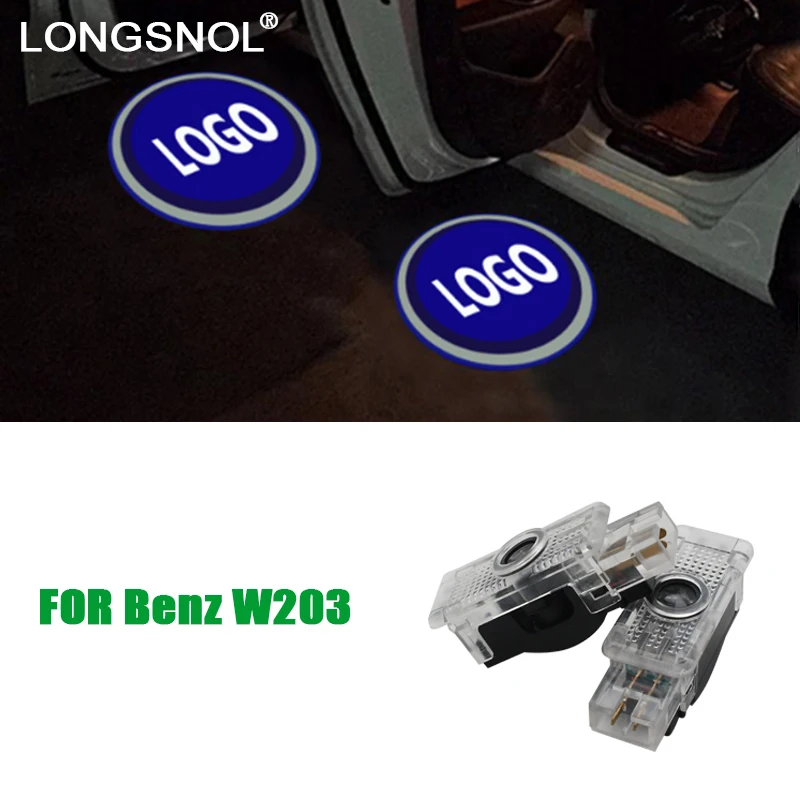 

2x LED Car Door Courtesy Laser Logo Projector Light Welcome Light For Mercedes Benz W203 C Class 2001-2007 SLK CLK SLR Flyaurora