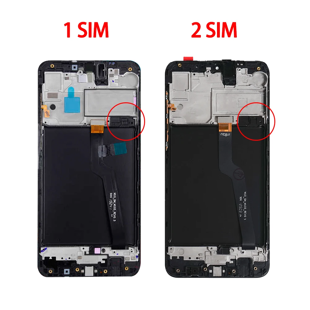 Оригинальный ЖК-дисплей Super AMOLED для Samsung A10 A105 сенсорный экран с рамкой Galaxy M10 M105F