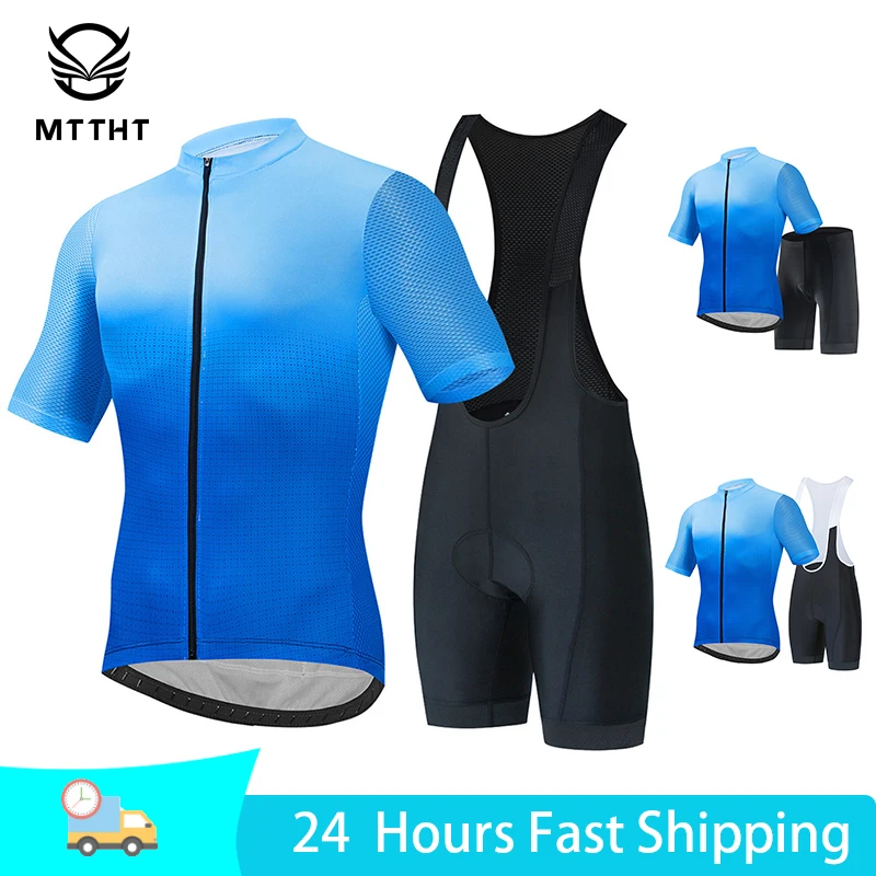 

Комплект мужской велосипедной одежды, дышащая майка с коротким рукавом и шорты-комбинезон, быстросохнущая одежда для велоспорта, гелевые п...