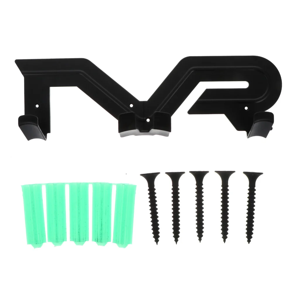 

1 Set of Wall Shelf Wall-mounted Storage Stand VR Hanging Rack (Black)