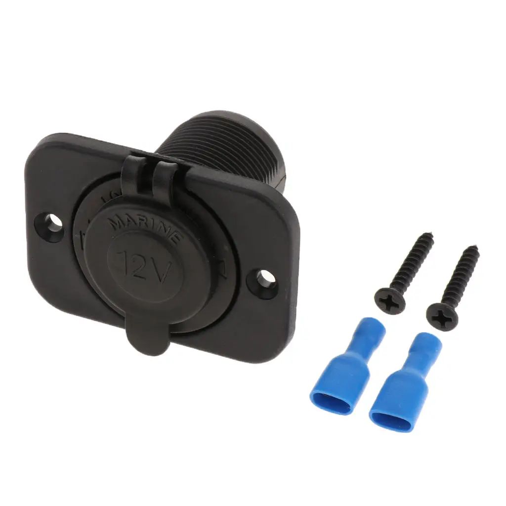 

12V 24V Car Motorcycle Boat Cigarette Lighter Socket Power Charger Panel