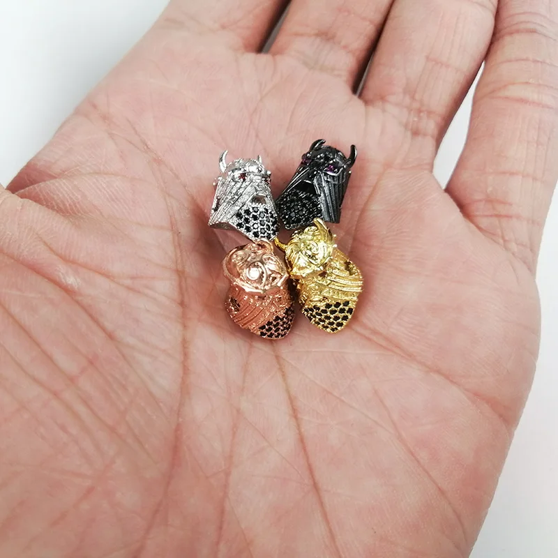 YHBZRET 2 шт. микро-закрепка кулон в виде спартанского шлема медные