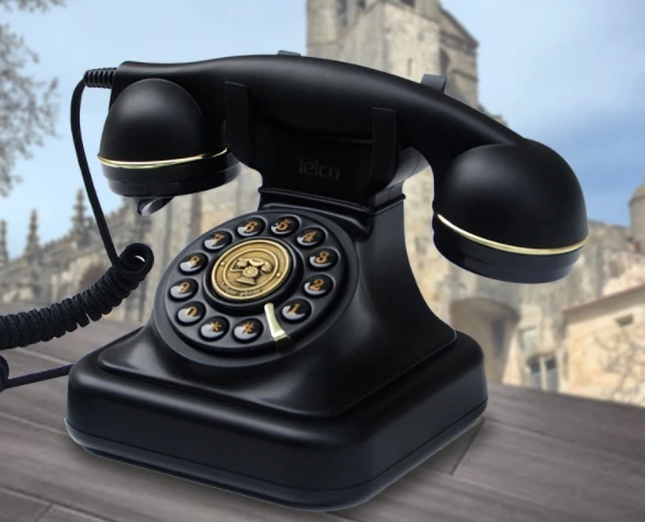 Классический черный роскошный домашний винтажный телефон модный антикварный