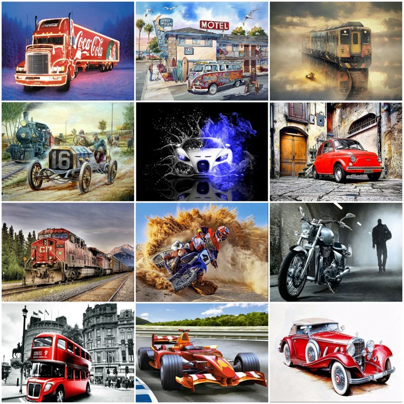 

Diamond Embroidery Christmas car bus DIY Diamond Painting Diamond Painting Cross Stitch Full square diamond Rhinestone Mosaic