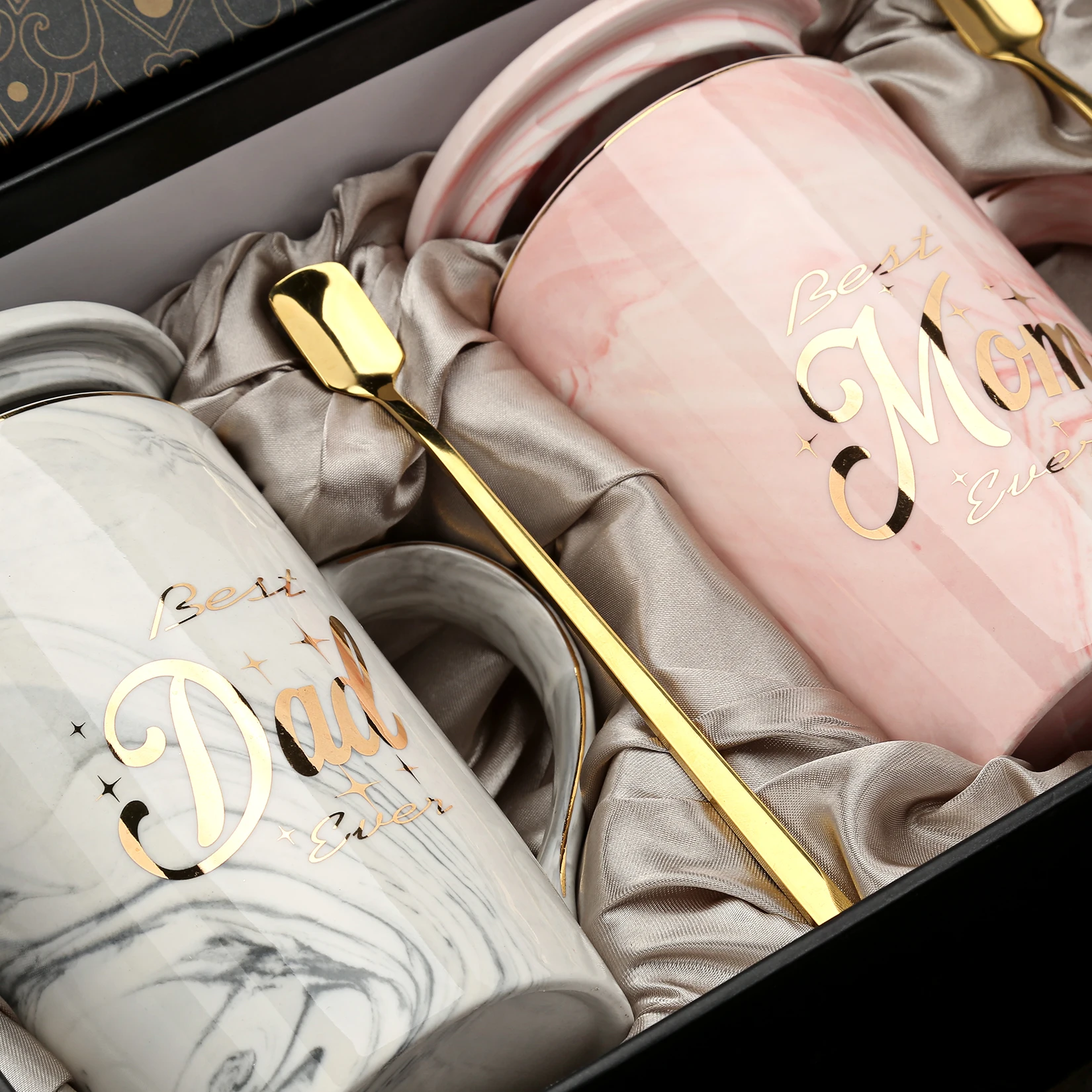 

Mom and dad's Cup - the best gift for the first pregnant mom - Ceramic couple coffee cup for the new mom and dad - pregnant