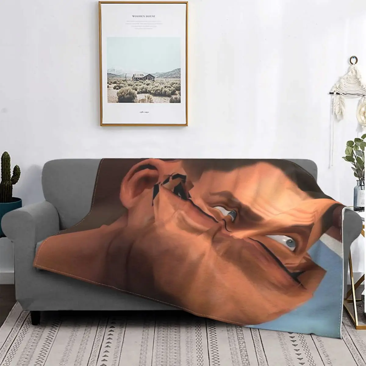 

Team Fortress 2 Tf2 Scout Face Manta, colcha para cama, sofá a cuadros, manta de forro polar, funda para niños