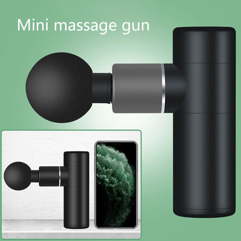 Мышечный массажный пистолет массажер для шеи Мини карманный Электрический