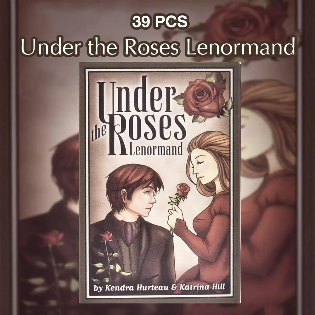 Под розами Lenormand 39 карты колода часы башня Kendra Hurteau любовь Oracle Таро игра игрушка