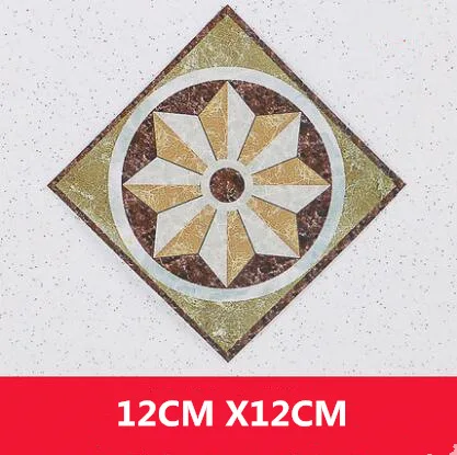 12CM X 12CM 20 шт., европейская самоклеящаяся напольная мозаичная плитка, стикер s, водонепроницаемая Керамическая Настенная Наклейка, обои для домашнего декора, строительный инструмент - Цвет: 12CM X 12CM