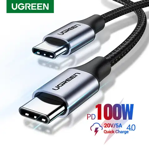 Кабель Ugreen PD100W USB type-c для Apple MacBook Samsung huawei xiaomi, зарядный кабель USB c для быстрой зарядки и передачи данных