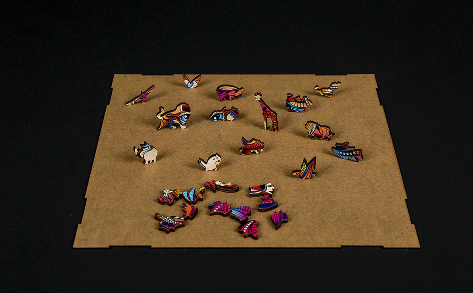 Уникальные деревянные головоломки с животными для взрослых и детей Подарочная