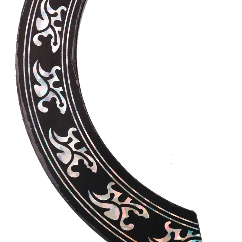 2Pcs Soundhole Rosette Decal Sticker Chrome Pattern for Acoustic Classical Guitar Parts | Спорт и развлечения