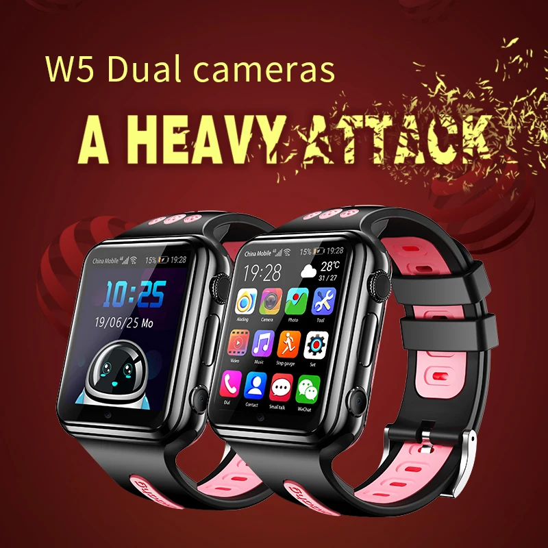 4G GPS Wifi местоположение студент/Дети SmartWatch телефон H1/W5 android система часы приложение