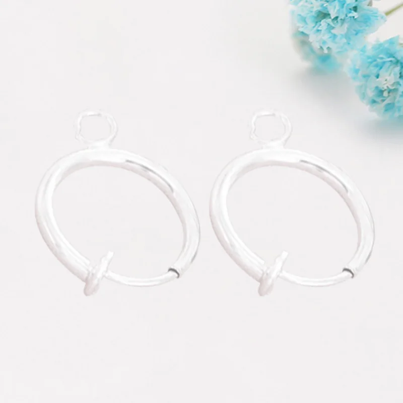 

10PC DIY Hole-free Spring Ear Clips Stud Earring Accessories Female Jewelry Handmake Wholesale