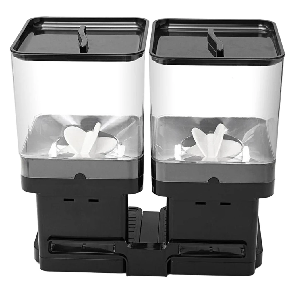 

Grains Rice Tank, 2-Grid Pest-proof Storage Dispenser, Dry fruit Kitchen Food