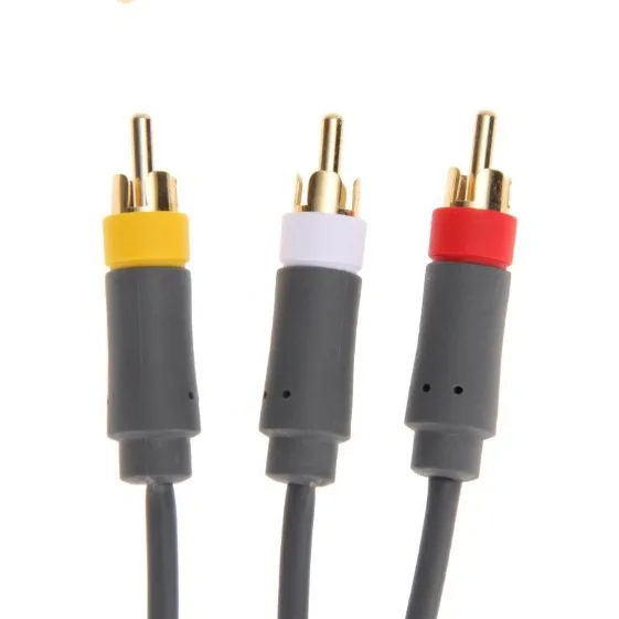 Композитный 3 RCA HD ТВ Аудио AV видео кабель высокой четкости оптический для Xbox360 Xbox