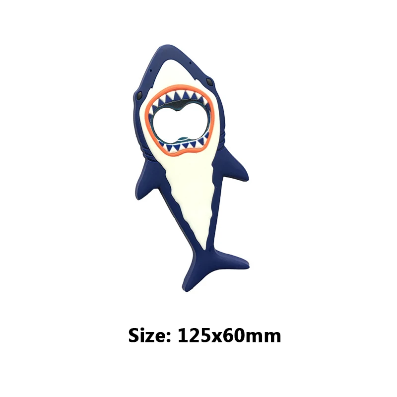 

Department Store Gifts Ocean Shark Cartoon European and American Animal Fridge Magnet Soft Glue Opener S9C1848