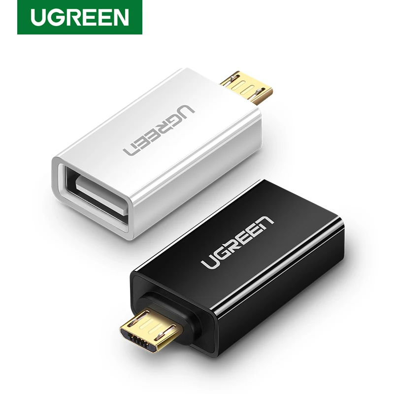 Адаптер Ugreen OTG Micro USB переходники с на для кабеля Xiaomi Redmi Oppo One Plus Samsung кабель