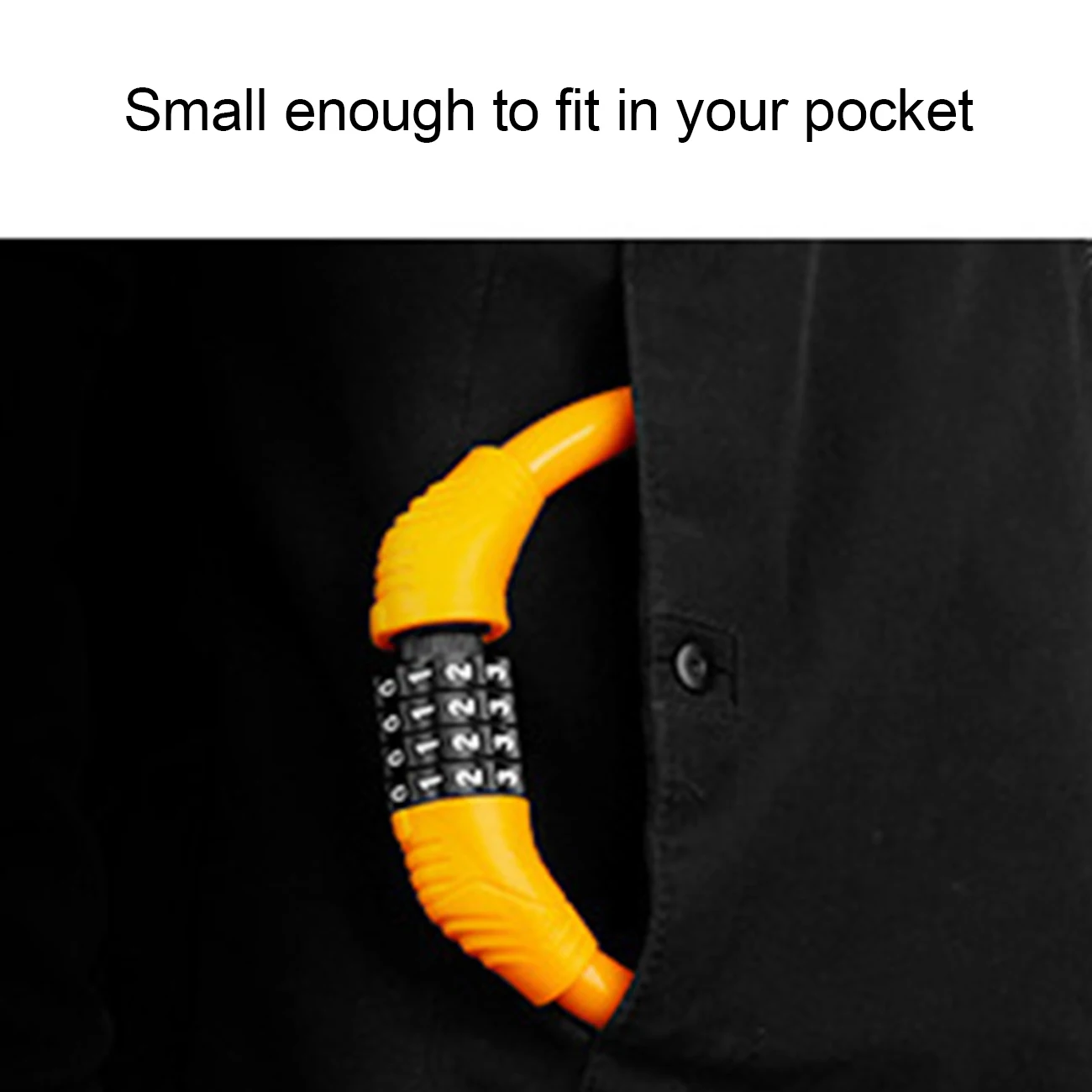 

1PCS Portable Mountain Bike Lock Anti-theft Four-digit Password Resettable Coded Lock Electric Battery Motorcycle Outdoors