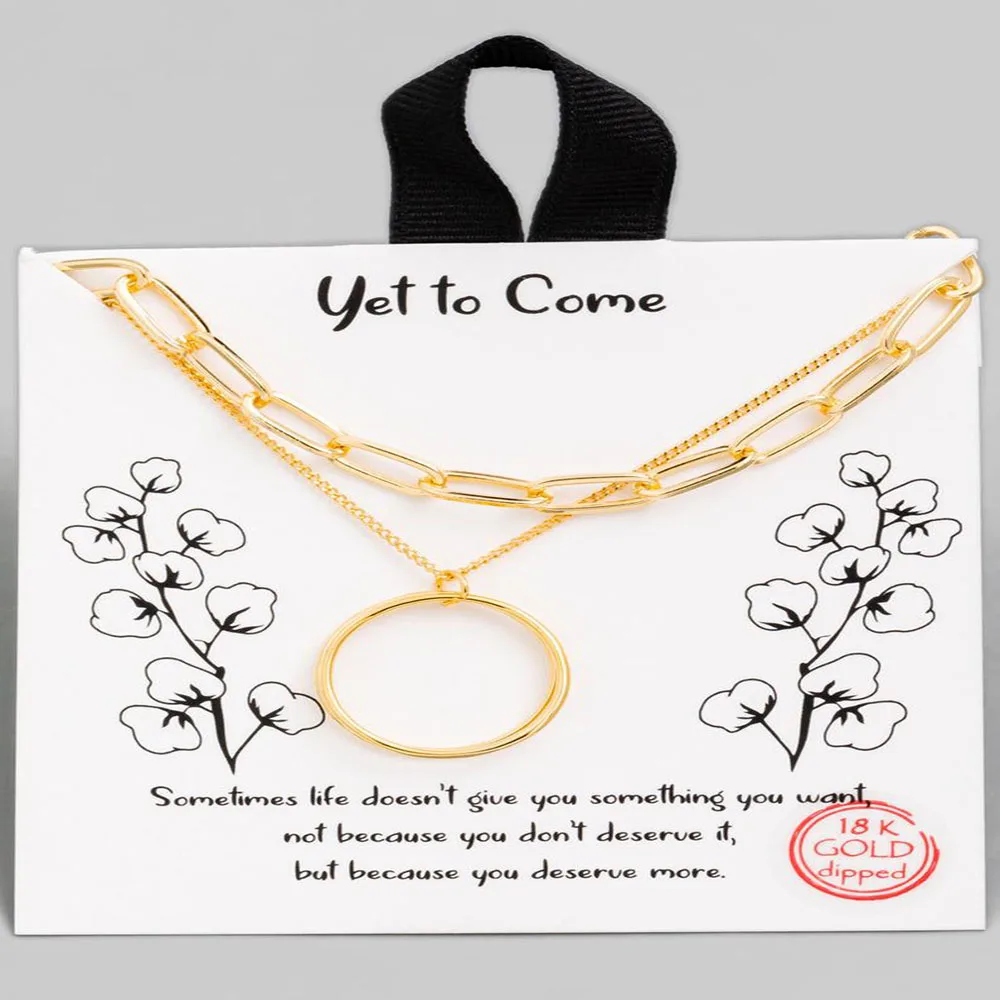 Дизайнерское Оригинальное металлическое ожерелье с двумя кольцами богемный