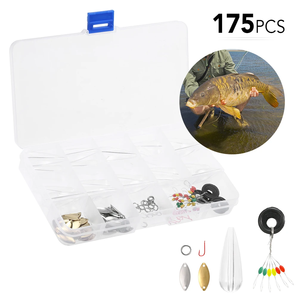 Набор рыболовных снастей 108 шт. металлическая ложка приманка космические бобы