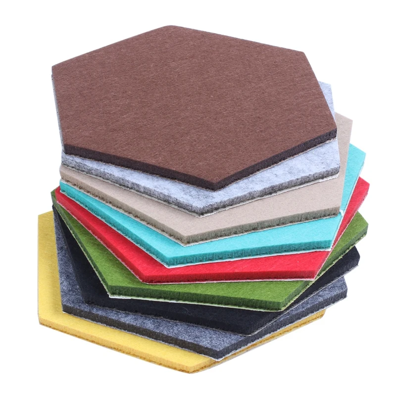 Фетровая настенная наклейка многофункциональная 3d декоративная Шестигранная