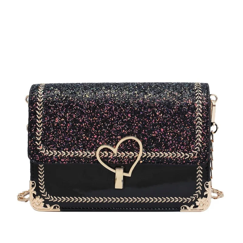 

2021 new luxury Women Handbag Purse Love heart Shape Crossbody Bags For Women shoulder Bags Ladies Chain Messenger Bag