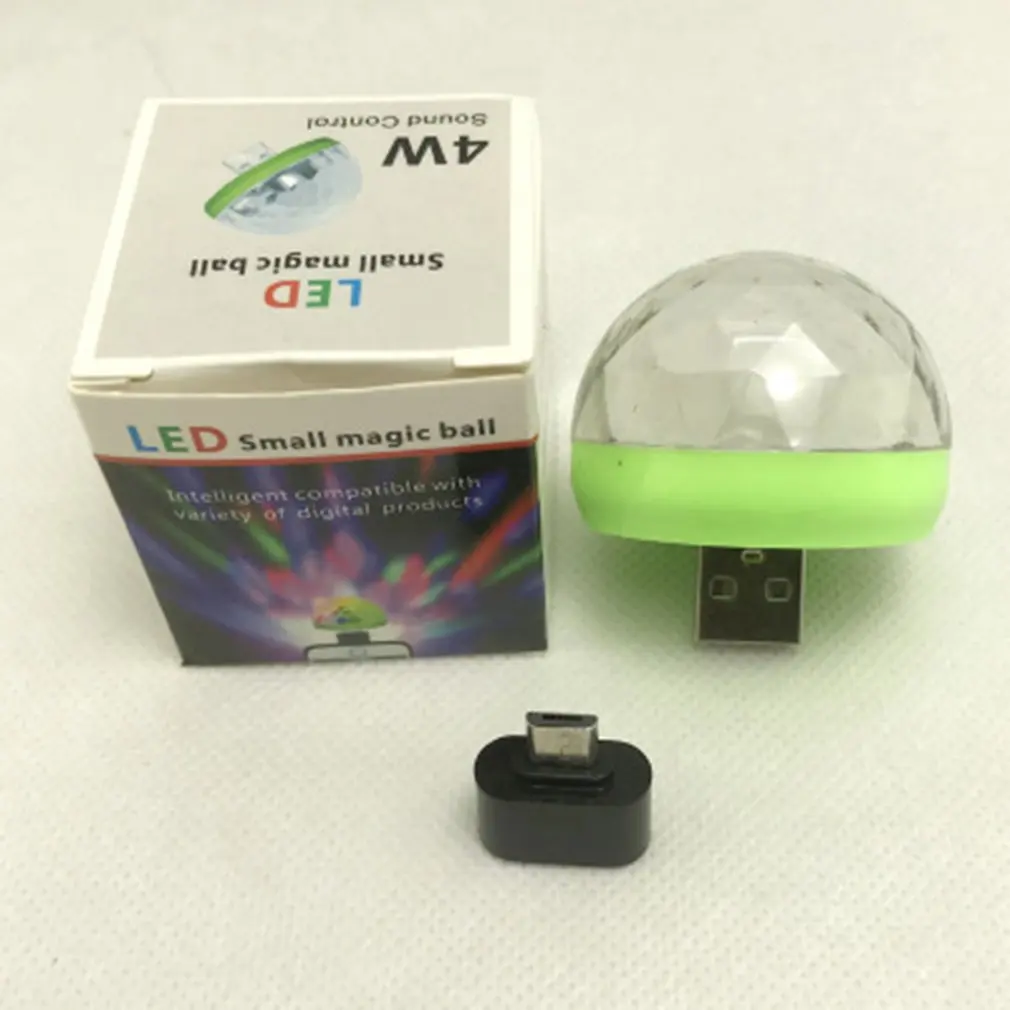 Мини USB СВЕТОДИОДНЫЙ диско этапа светильник Портативный Семья вечерние