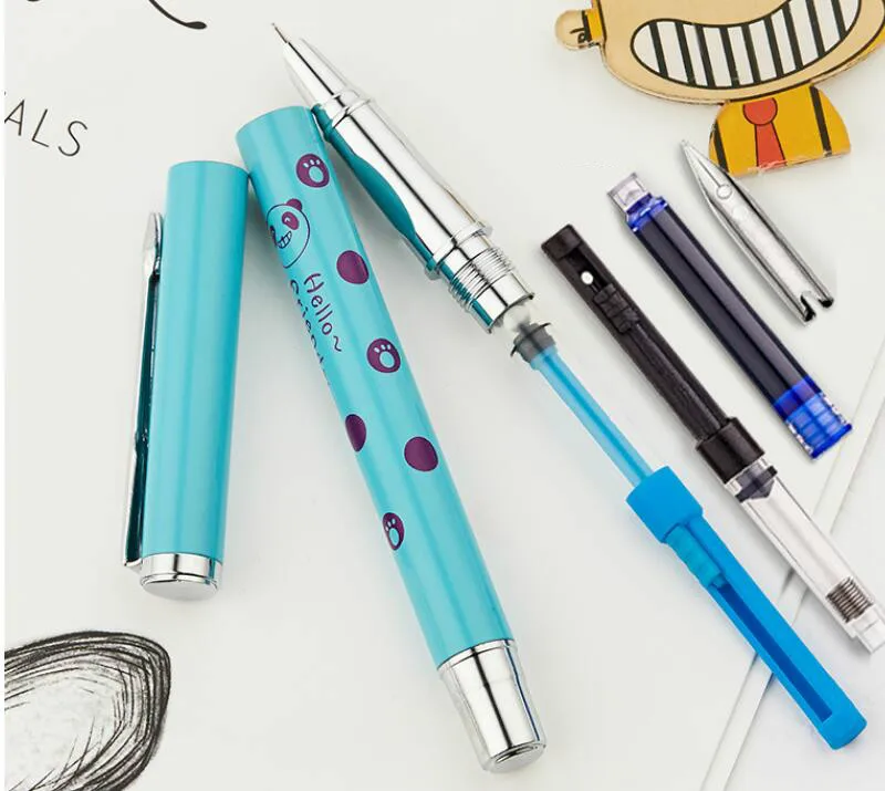 Набор металлических перьевых ручек HERO чернильные ручки для учеников EF 0 38 мм