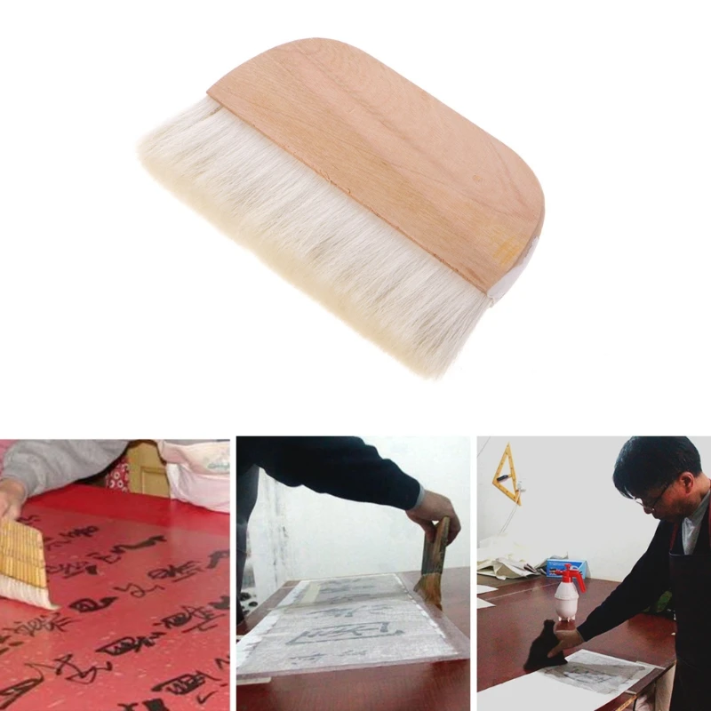 8 дюймов деревянная ручка искусственная Акварельная кисть из козьей шерсти для